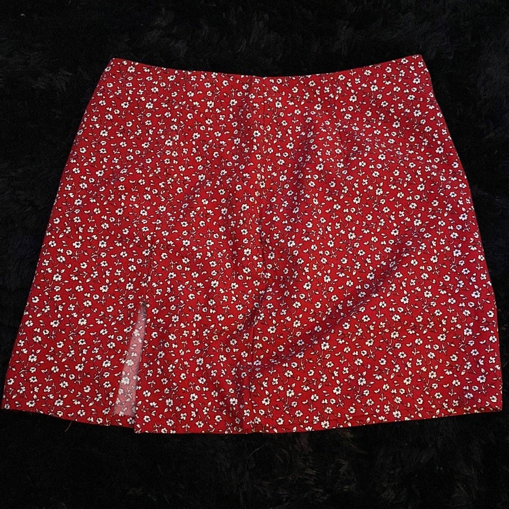 Shein Flower print mini skirt